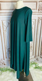 Hunter Green High low Maxi Dress