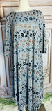Charcoal Leopard Dress