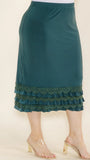 Hunter Green Layered Skirt