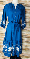 Sarahi Embroidery Denim Dress