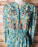 Janet Embroidery Maxi Dress