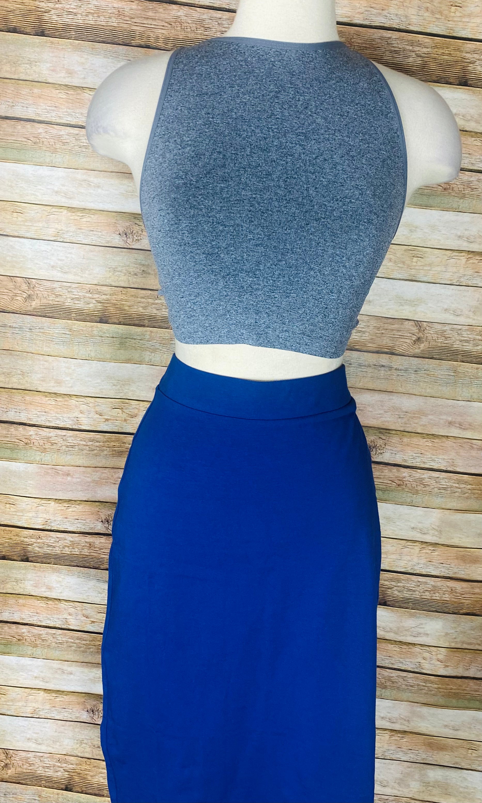 Dark H Grey Seamless Crop Top