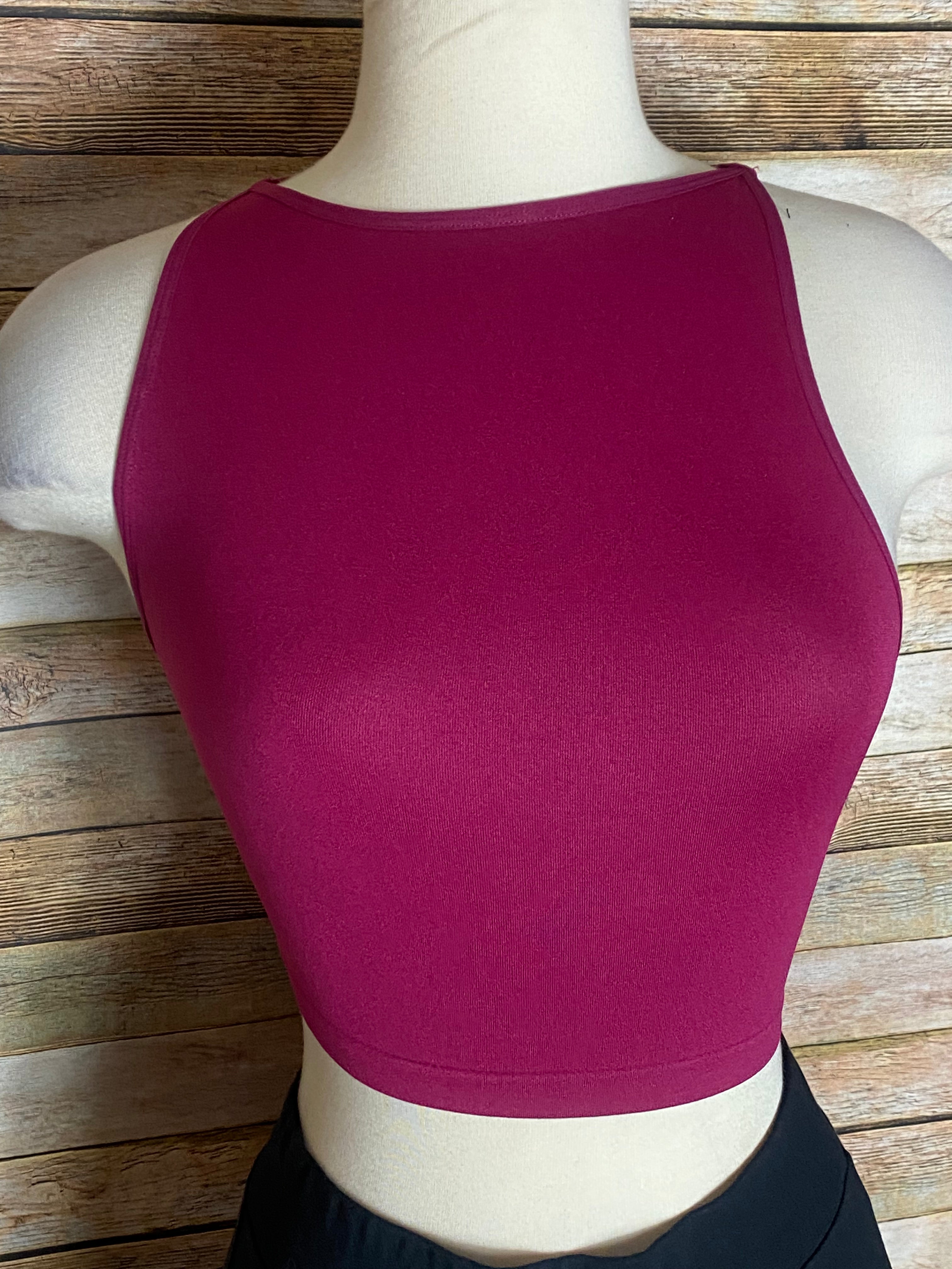 Wine Underneath Crop Top