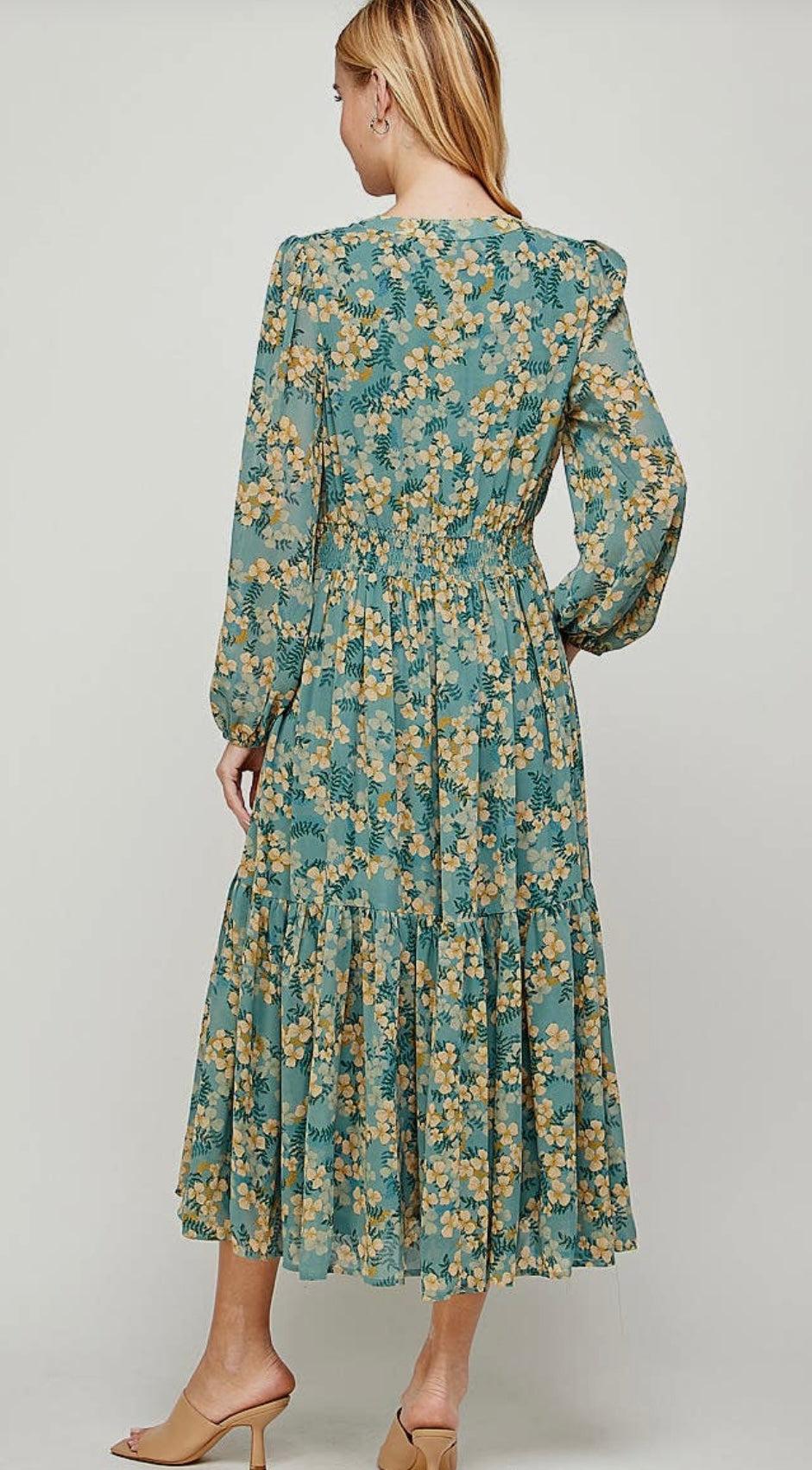 Janet Embroidery Maxi Dress
