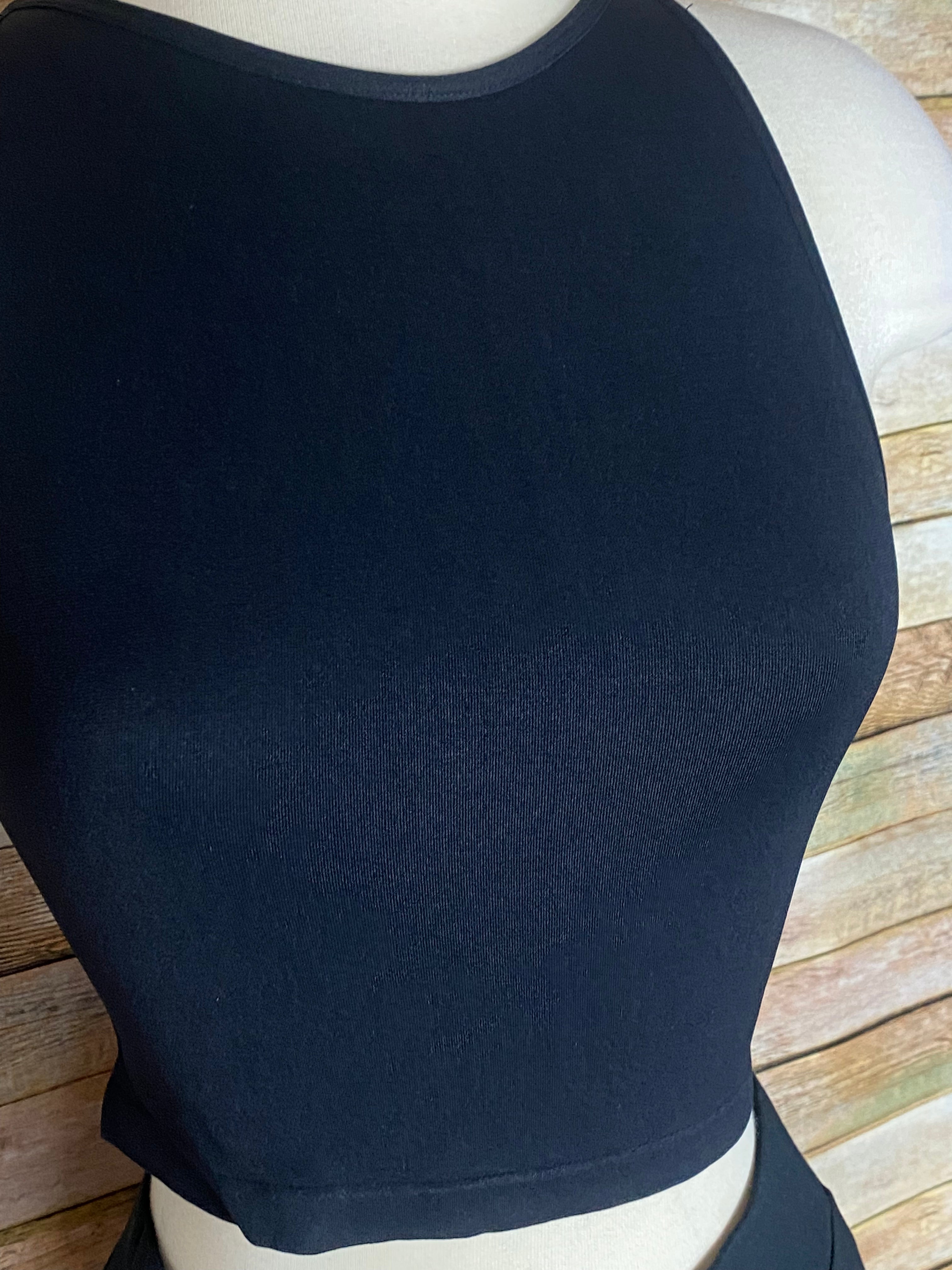 Black Underneath Crop Top