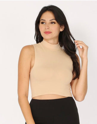 Beige Crop Top