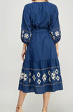 Sarahi Embroidery Denim Dress