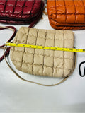Resale Brands Quilted Crossbody Bag in Cognac Brown