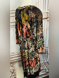 Resale Brands Mixed-Print Tiered Maxi Dress - Black Multi
