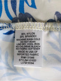 Resale Brands Jude Connally Yellow Midi Dress with Blue Floral Print