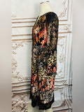 Resale Brands Mixed-Print Tiered Maxi Dress - Black Multi
