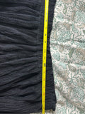 Resale Brands Blu Pepper Black Tiered Maxi Skirt with Ruffle Trim