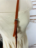 Resale Brands Quilted Crossbody Bag in Cognac Brown