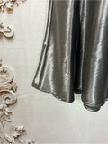 Resale Brands Lucy Paris Silver Satin Midi Skirt