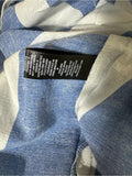 Resale Brands Mlle Gabrielle Blue and White Striped Midi Shirt Dress