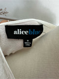 Resale Brands Alice Blue White Lace Midi Dress with Tiered Skirt
