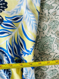Resale Brands Jude Connally Yellow Midi Dress with Blue Floral Print