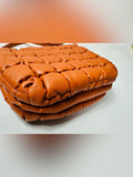 Resale Brands Quilted Crossbody Bag in Cognac Brown