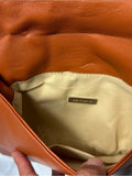 Resale Brands Quilted Crossbody Bag in Cognac Brown