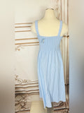 Resale Brands Sleeveless Square-Neck Midi Dress in Light Blue