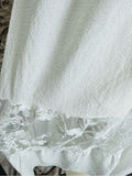 Resale Brands Alice Blue White Lace Midi Dress with Tiered Skirt