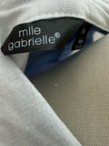 Resale Brands Mlle Gabrielle Blue and White Striped Midi Shirt Dress