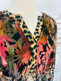 Resale Brands Mixed-Print Tiered Maxi Dress - Black Multi