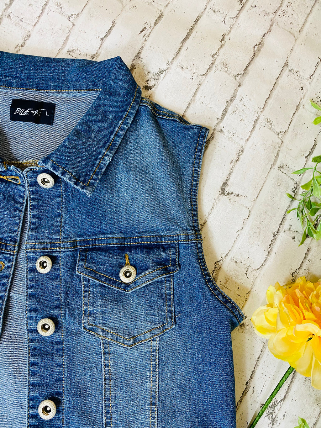 Denim Blue Vest