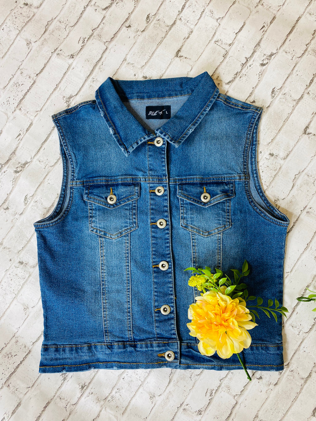 Denim Blue Vest