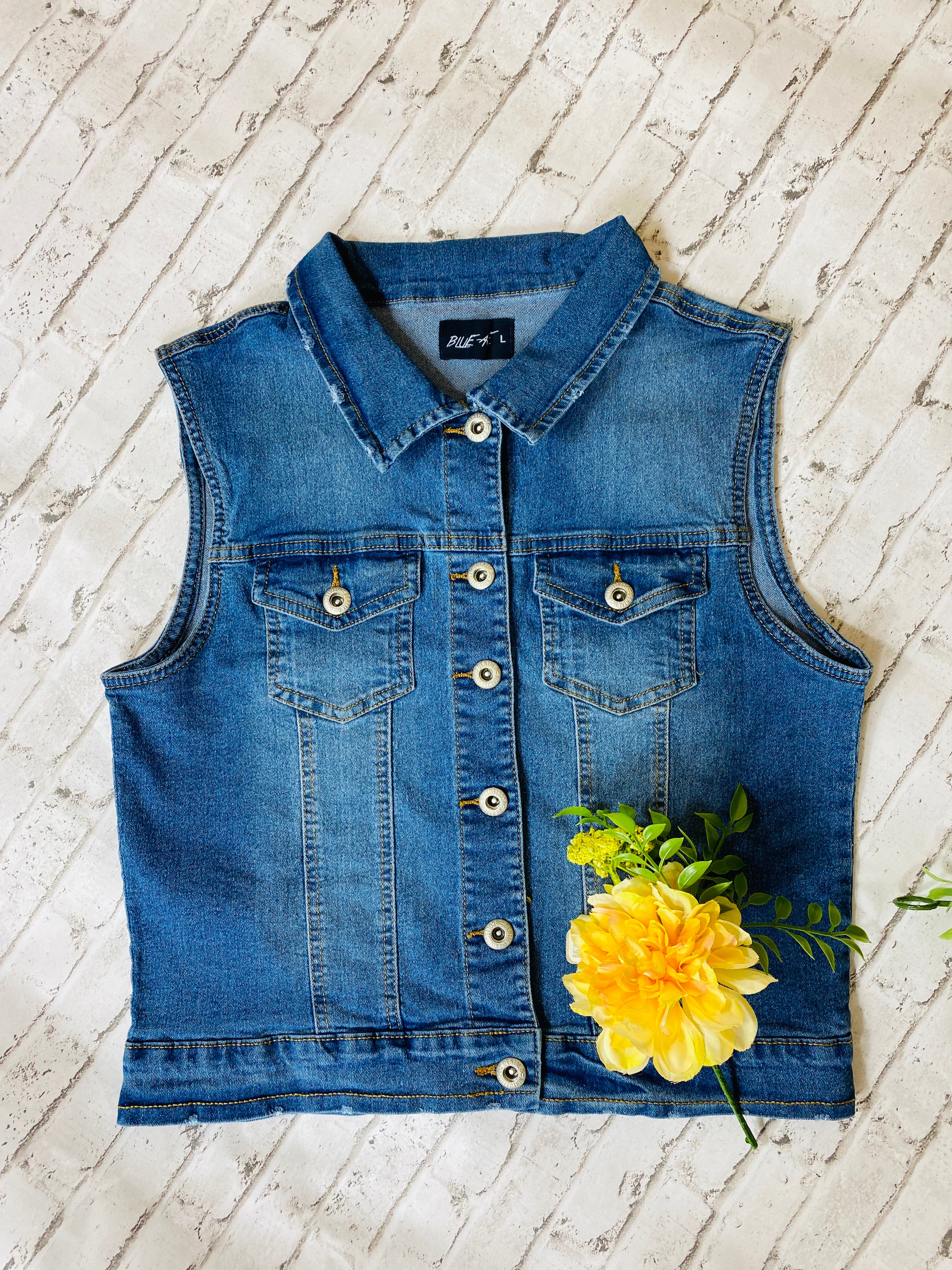 Denim Blue Vest
