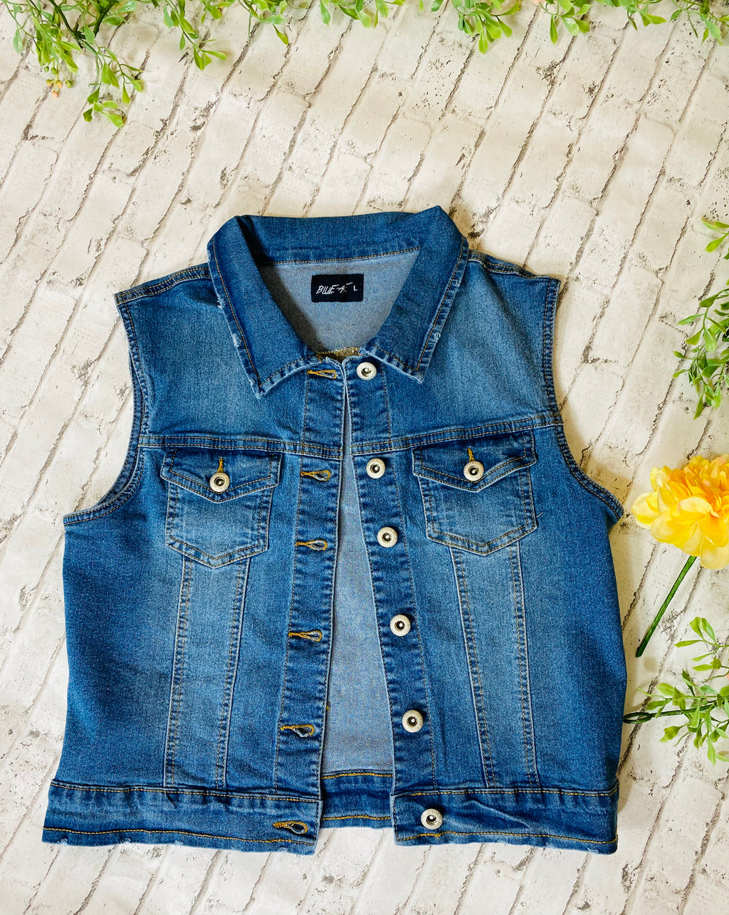 Denim Blue Vest