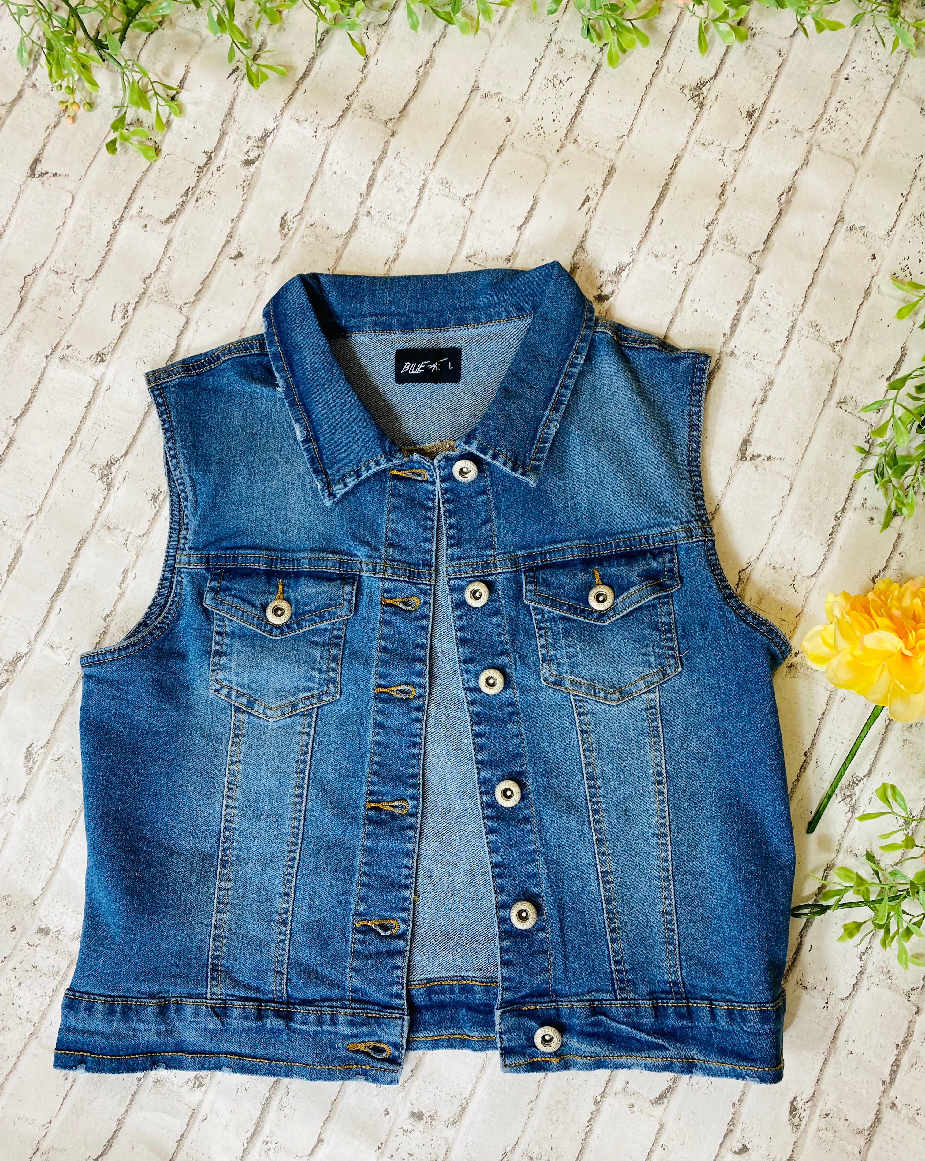 Denim Blue Vest
